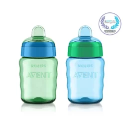 Kids Drinkware|Sippy Cups + Straw Cups-Philips Avent Easy Sippy Classic Spout Cup (9 oz)