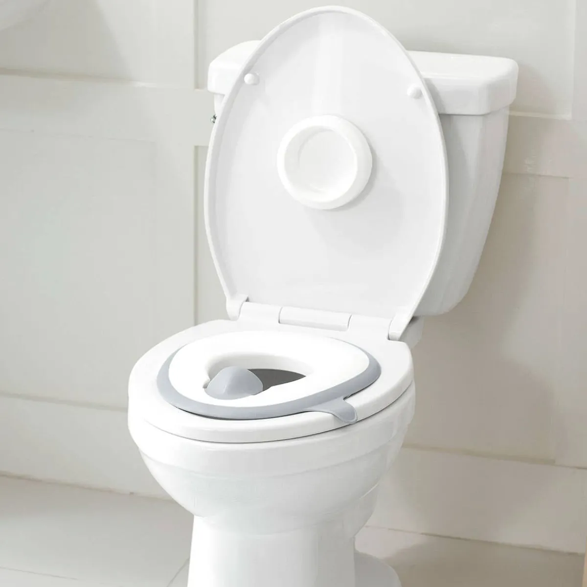 Potties-Skip Hop Easy Store Toilet Trainer White