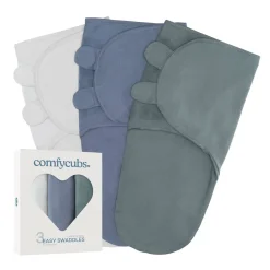 Sleep Sacks + Wraps-Comfycubs Easy Swaddles (3 Pack)