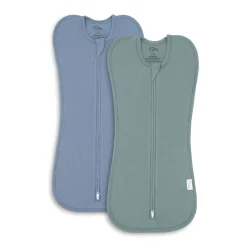 Sleep Sacks + Wraps-Comfycubs Easy Zipper Swaddles (2 Pack)