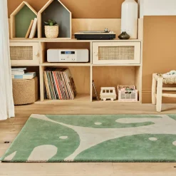 Rugs-Bleuu Studio Elephant Area Rug Green