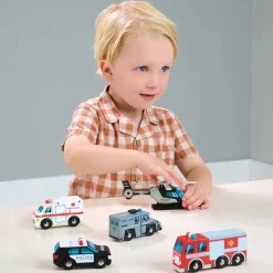Cars + Trucks|Pretend Play-Tender Leaf Toys Emergency Vehicles