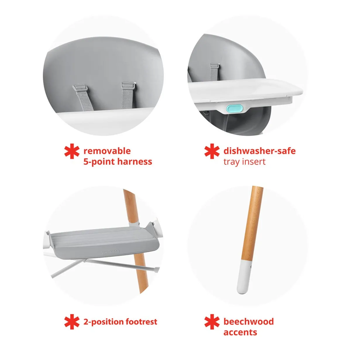 High Chairs & Boosters|Highchairs + Boosters-Skip Hop EON 4-in-1 Multi-Stage High Chair
