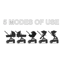 Travel Systems|Full-Sized Strollers-Cybex EOS 5-in-1 Travel System