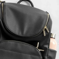Diaper Bags-Skip Hop Evermore 6-in-1 Diaper Backpack Black