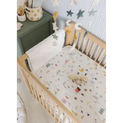 Crib Fitted Sheets-Pehr Explore the World Crib Sheet