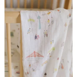 Blankets|Sleep Sacks + Wraps-Pehr Explore the World Swaddle