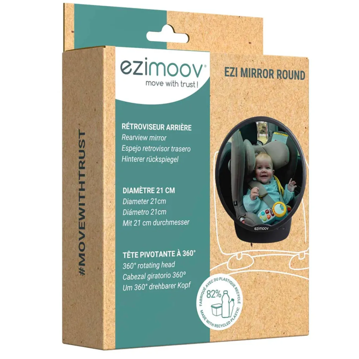 Car Seat Accessories-Ezimoov Ezi Mirror Round