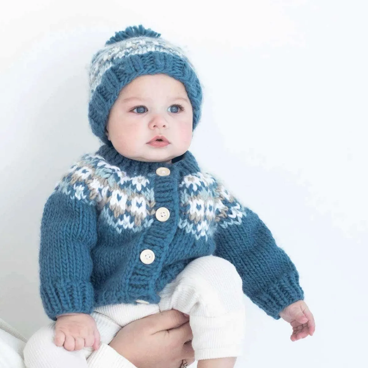 Sweaters + Jackets-Huggalugs Fairisle Cardigan