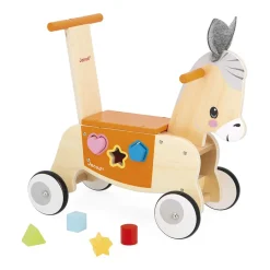Wooden Toys|Ride-On Toys-Janod Farm Donkey Ride-On