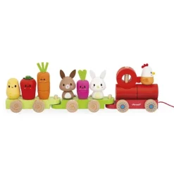 Cars + Trucks|Wooden Toys-Janod Farm Train