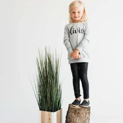 Pants|Baby Leggings-Posh & Cozy Faux Leather Legging (Infant) Black
