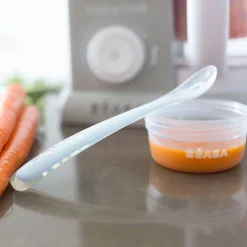 Kids Utensils|Toddler Training Utensils-Beaba First Stage Silicone Spoons (Set of 4)