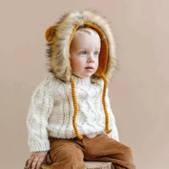 Sweaters + Jackets-Blueberry Hill Fisherman Sweater Cream