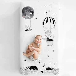 Crib Fitted Sheets-Rookie Humans Fitted Crib Sheet
