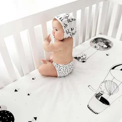 Crib Fitted Sheets-Rookie Humans Fitted Crib Sheet