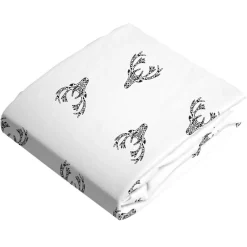 Crib Fitted Sheets-Kushies Fitted Crib Sheet Flannel (Print)
