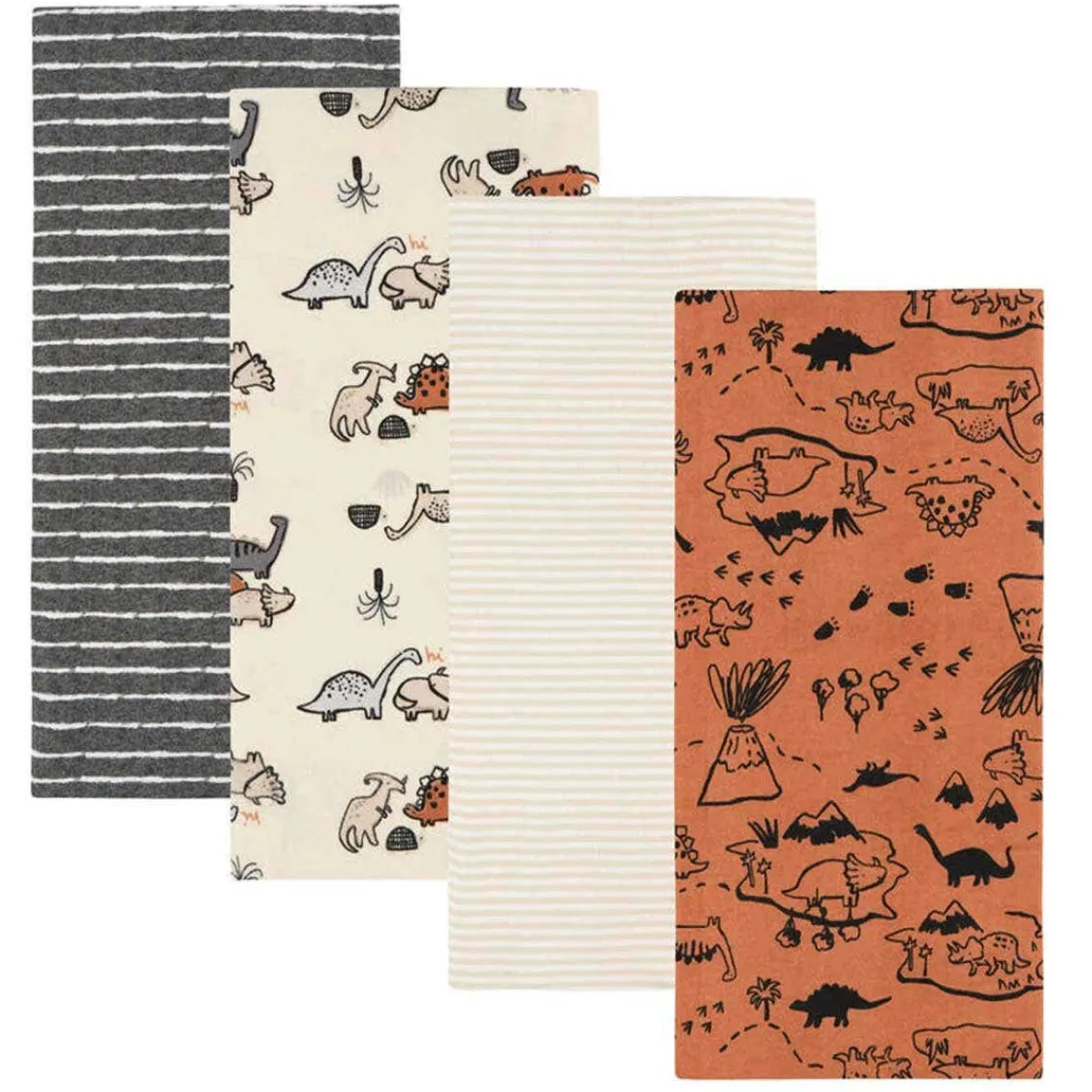 Blankets-Gerber Flannel Receiving Blanket (4 Pack)