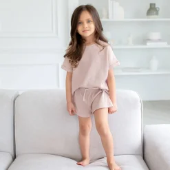 Shorts-Blueberri Flared Shorts
