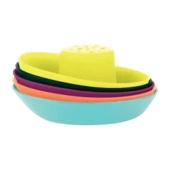 Stack + Nest Toys|Bath Toys-Boon Inc. Fleet Stacking Boat Cups
