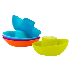 Stack + Nest Toys|Bath Toys-Boon Inc. Fleet Stacking Boat Cups