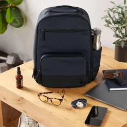 Diaper Bags-Skip Hop Flex Diaper Backpack Navy