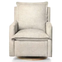 Gliders-Oilo Flynn Recliner Swivel Glider with Wood Base (Grade A)