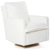 Gliders-Oilo Flynn Recliner Swivel Glider with Wood Base