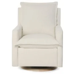 Motorized Gliders|Gliders-Oilo Flynn Swivel Glider Power Recline with Wood Base