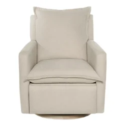 Motorized Gliders|Gliders-Oilo Flynn Swivel Glider with Power Recline Wood Base (Grade C)