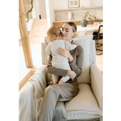 Motorized Gliders|Gliders-Oilo Flynn Swivel Glider with Power Recline Wood Base (Grade C)