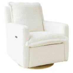 Motorized Gliders|Gliders-Oilo Flynn Swivel Glider with Power Recline Wood Base (Grade D)
