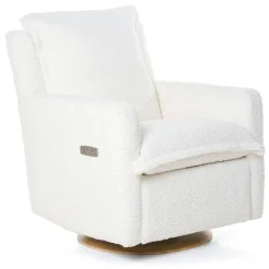 Motorized Gliders|Gliders-Oilo Flynn Swivel Glider with Power Recline Wood Base (Grade D)