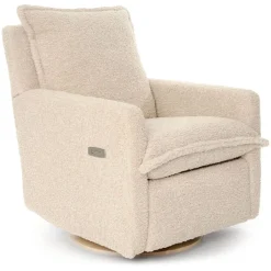 Motorized Gliders|Gliders-Oilo Flynn Swivel Glider with Power Recline Wood Base (Grade D)