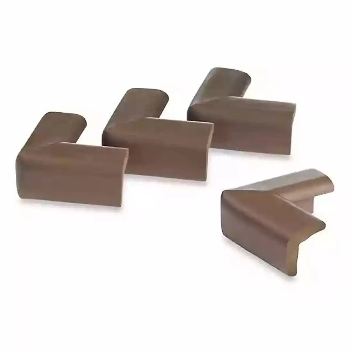 Baby Gates + Babyproofing-KidCo Foam Corner Protector (4 Pack) - Brown