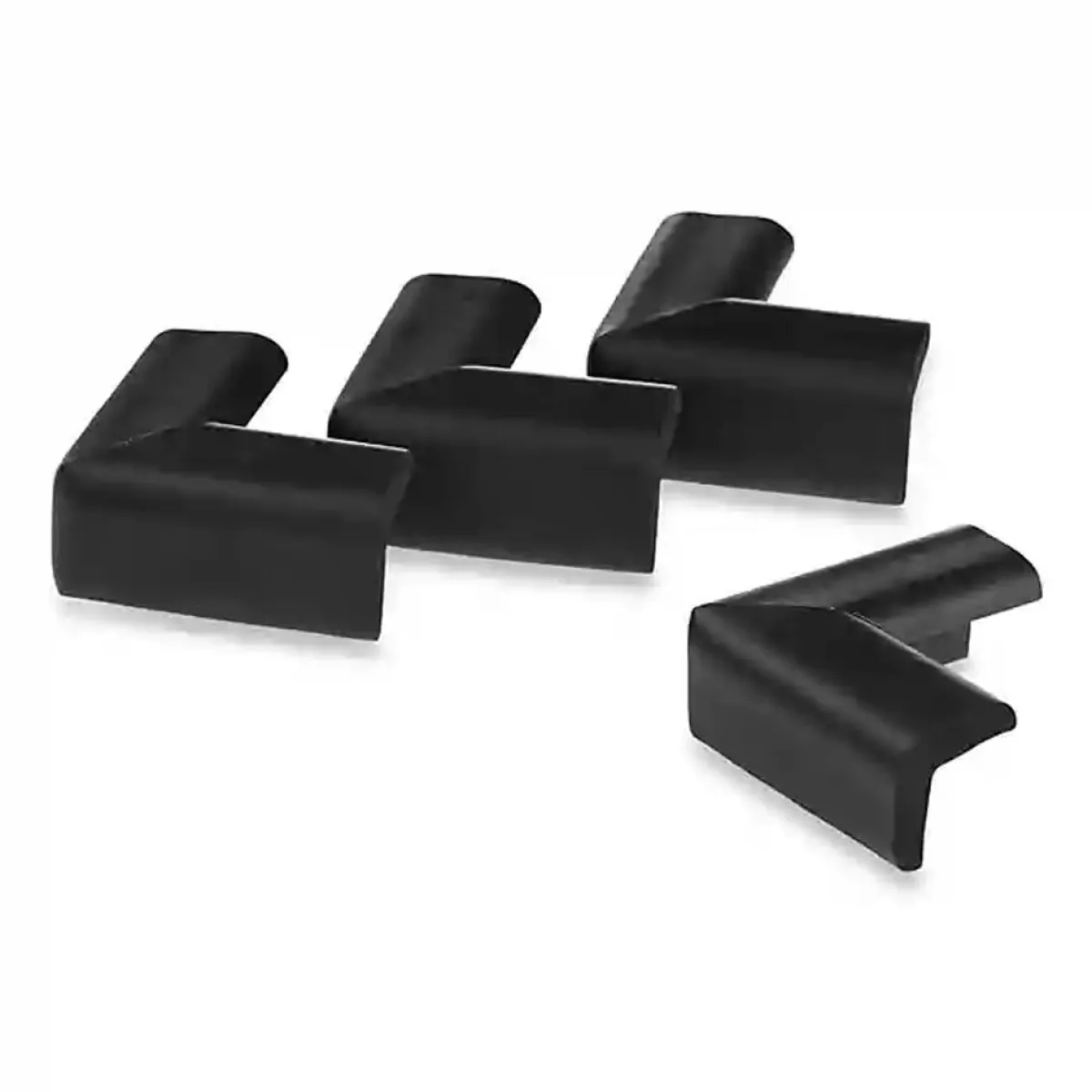 Baby Gates + Babyproofing-KidCo Foam Corner Protector (4 Pack) - Black