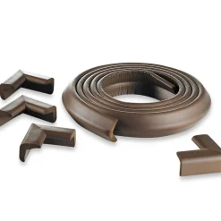 Baby Gates + Babyproofing-KidCo Foam Edge & Corner Protector - Brown