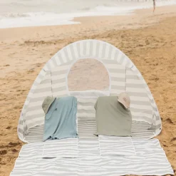 Kids Sofas + Armchairs|Travel Gear-Current Tyed Fold Out Lounger Chair Sage Stripes