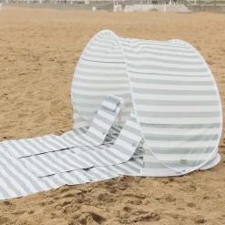 Kids Sofas + Armchairs|Travel Gear-Current Tyed Fold Out Lounger Chair Sage Stripes