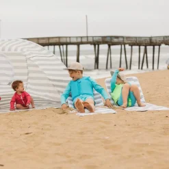 Kids Sofas + Armchairs|Travel Gear-Current Tyed Fold Out Lounger Chair Sage Stripes