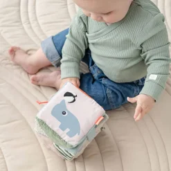 Play + Learn Toys|Blocks + Shape Sorters-Done By Deer Fold Out Sensory Cube