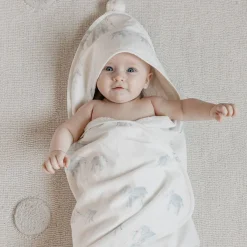 Towels + Cloths-Pehr Follow Me Hooded Towel