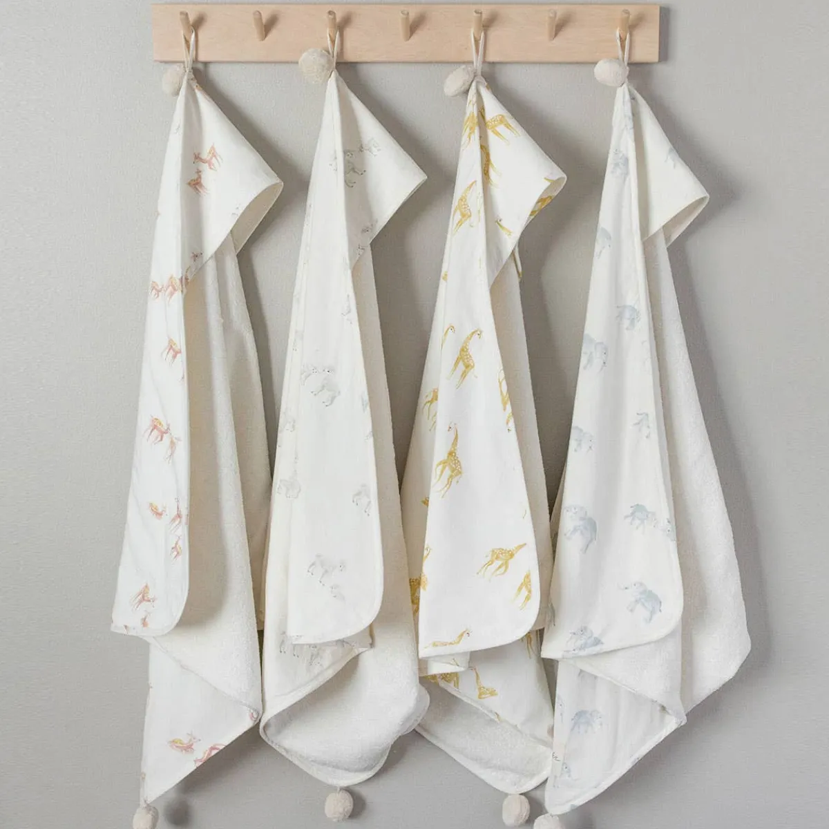 Towels + Cloths-Pehr Follow Me Hooded Towel