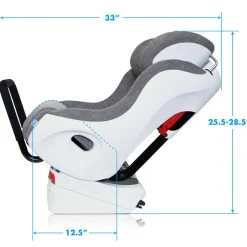 Car Seat Bases|Convertible Car Seats-Clek Foonf Convertible Car Seat - Slate