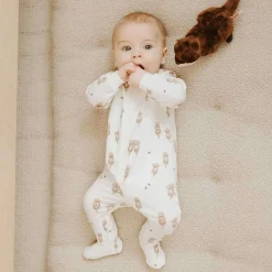 Onesies|Sleepers-Firsts by Petit Lem Footed Sleeper