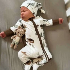 Onesies|Sleepers-Belan.J Footed Zipper Sleeper