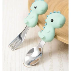 Kids Utensils|Toddler Training Utensils-Glitter & Spice Fork & Spoon Set