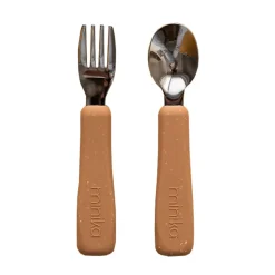 Kids Utensils|Toddler Training Utensils-Minika Fork & Spoon Set