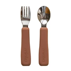 Kids Utensils|Toddler Training Utensils-Minika Fork & Spoon Set