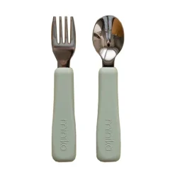 Kids Utensils|Toddler Training Utensils-Minika Fork & Spoon Set